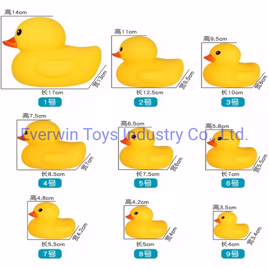 Juguete de plástico Regalo para niños Juguetes flotantes Juguetes de vinilo Pato amarillo